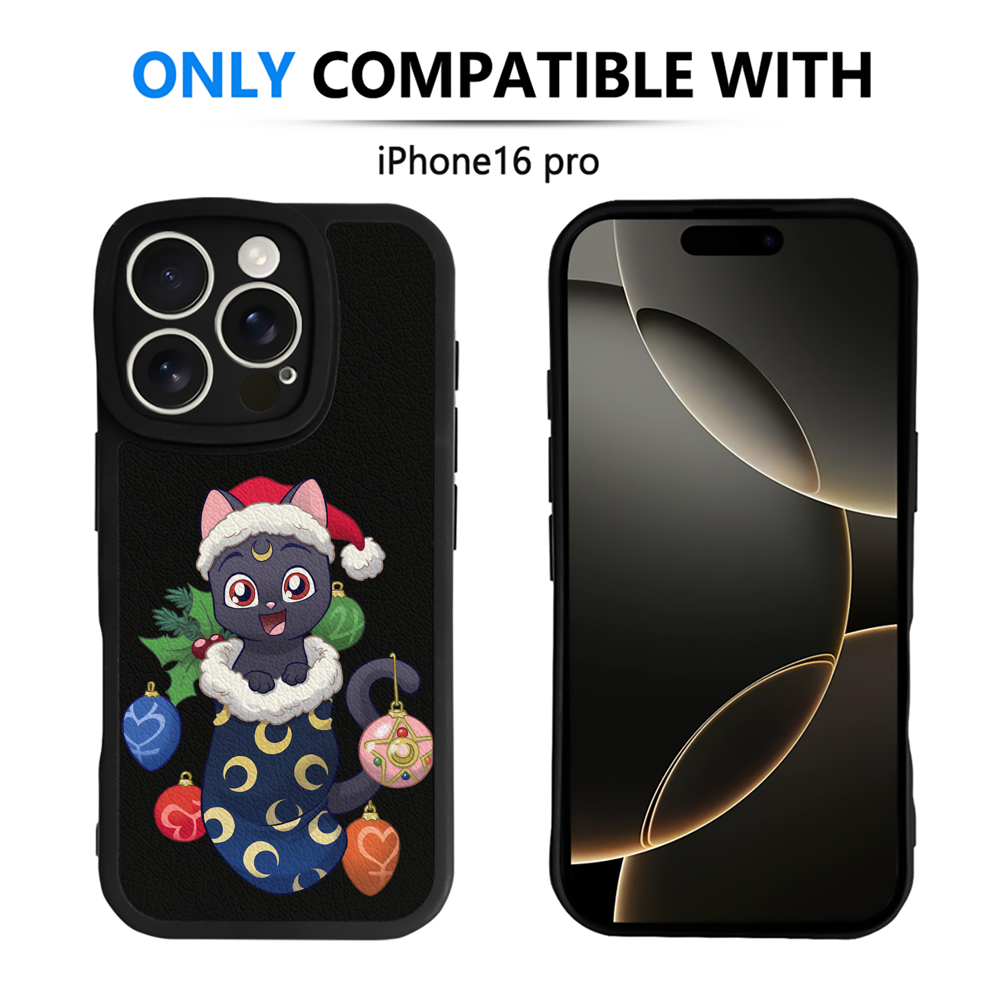 （画像用） 美少女戦士セーラームーン Sailor Moon 【iPhone 16シリーズ対応】シリコンスマホケース（レザー調） 材質：シリコン